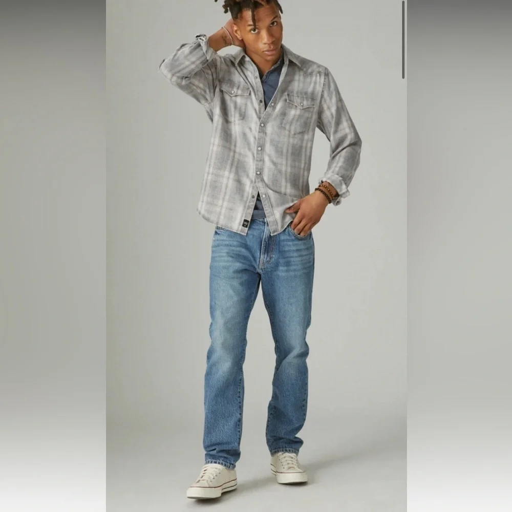 Lucky Brand Men's 410 Athletic Straight Hemp Jean 30 x 30 Style 7M13553 Drake